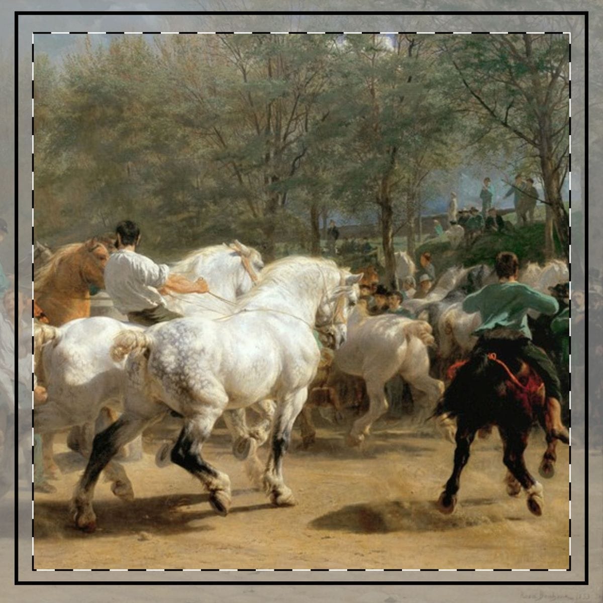 Art Throw Pillow, Artist Rosa Bonheur, Artwork 